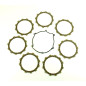 Kit de discos de fricción de embrague ATHENA + junta de tapa para KAWASAKI KX 125 de 2003 a 2008