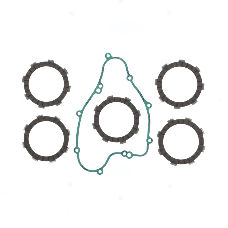Kit disques garnis d'embrayage ATHENA + joint de carter pour KAWASAKI KX 65 de 2000 à 2020