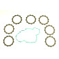 ATHENA Clutch Friction Plate Kit + cover gasket for KTM EXC, MXC, SX 250, 400, 450, 525 2004-2006