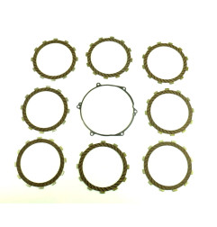 Kit disques garnis d'embrayage ATHENA + joint de carter pour KAWASAKI KX 250 de 1994 à 2004