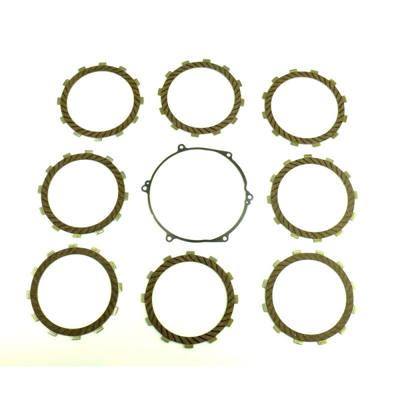 Kit de discos de fricción de embrague ATHENA + junta de tapa para KAWASAKI KX 250 de 1994 a 2004