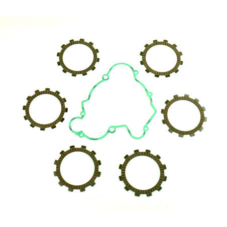 Kit disques garnis d'embrayage ATHENA + joint de carter pour KTM XC 65 2008
