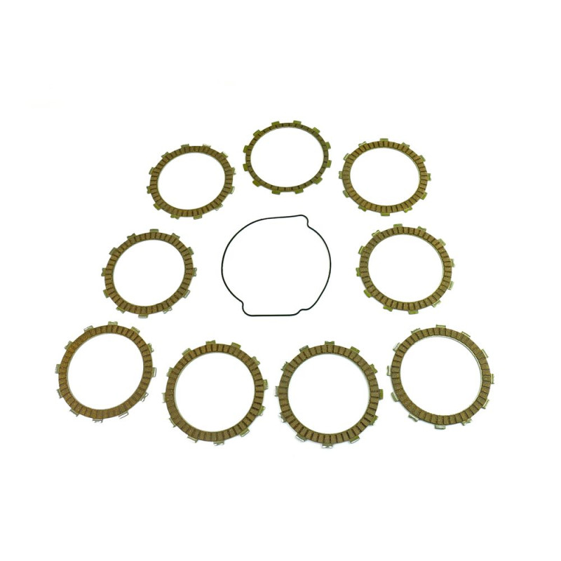 Kit disques garnis d'embrayage ATHENA + joint de carter pour KTM EXC 450, EXC 530, XCW 450, XCW 530 de 2008 à 2010