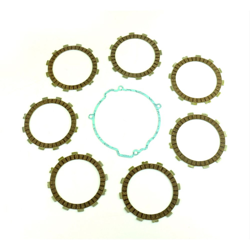 Kit disques garnis d'embrayage ATHENA + joint de carter pour KTM et HUSQVARNA de 1998 à 2016 Kit disques garnis d'embrayage ATHENA + joint de carter pour KTM et HUSQVARNA de 1998 à 2016
