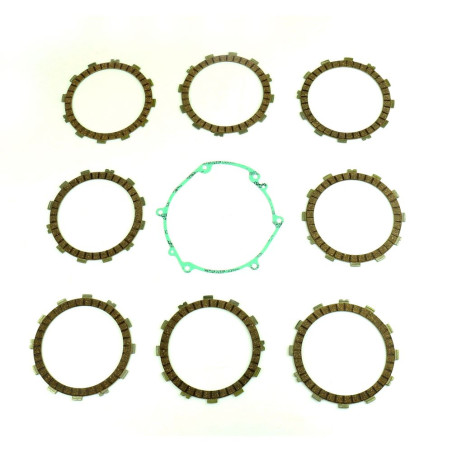 Kit disques garnis d'embrayage ATHENA + joint de carter pour KAWASAKI KX 250 1990