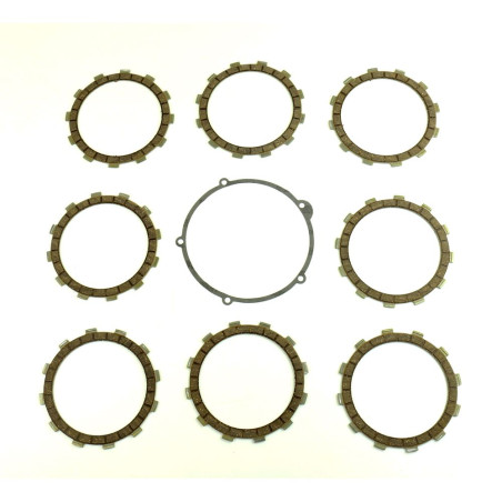 Kit de discos de fricción de embrague ATHENA + junta de tapa para GAS GAS EC, ECF, MC, MX 200, 250, 300, 400, 450 de 1997 a 2014