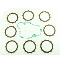 Kit de discos de fricción de embrague ATHENA + junta de tapa para KAWASAKI KX 500 de 1988 a 2004