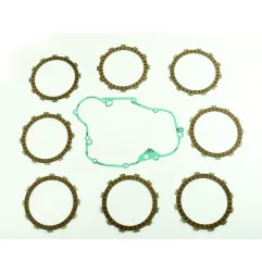 Kit disques garnis d'embrayage ATHENA + joint de carter pour KAWASAKI KX 500 de 1988 à 2004