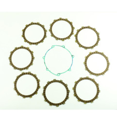 Kit de discos de fricción de embrague ATHENA + junta de tapa para YAMAHA WRF 450 y GAS GAS ECF 450 de 2005 a 2015