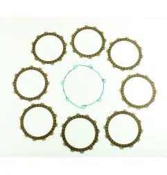 Kit disques garnis d'embrayage ATHENA + joint de carter pour YAMAHA WRF 450 et GAS GAS ECF 450 de 2005 à 2015