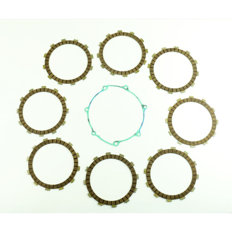 Kit de discos de fricción de embrague ATHENA + junta de tapa para YAMAHA WRF 450 y GAS GAS ECF 450 de 2005 a 2015