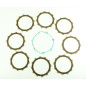 Kit disques garnis d'embrayage ATHENA + joint de carter pour YAMAHA WRF 450 et GAS GAS ECF 450 de 2005 à 2015