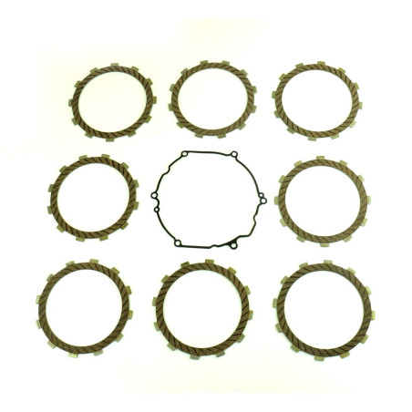 ATHENA Clutch Friction Plate Kit + cover gasket for KAWASAKI KX 250 2005-2008