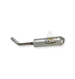 Silenciador DOMA corto redondo longitud 220 mm para KTM SX 125 de 2012 a 2015