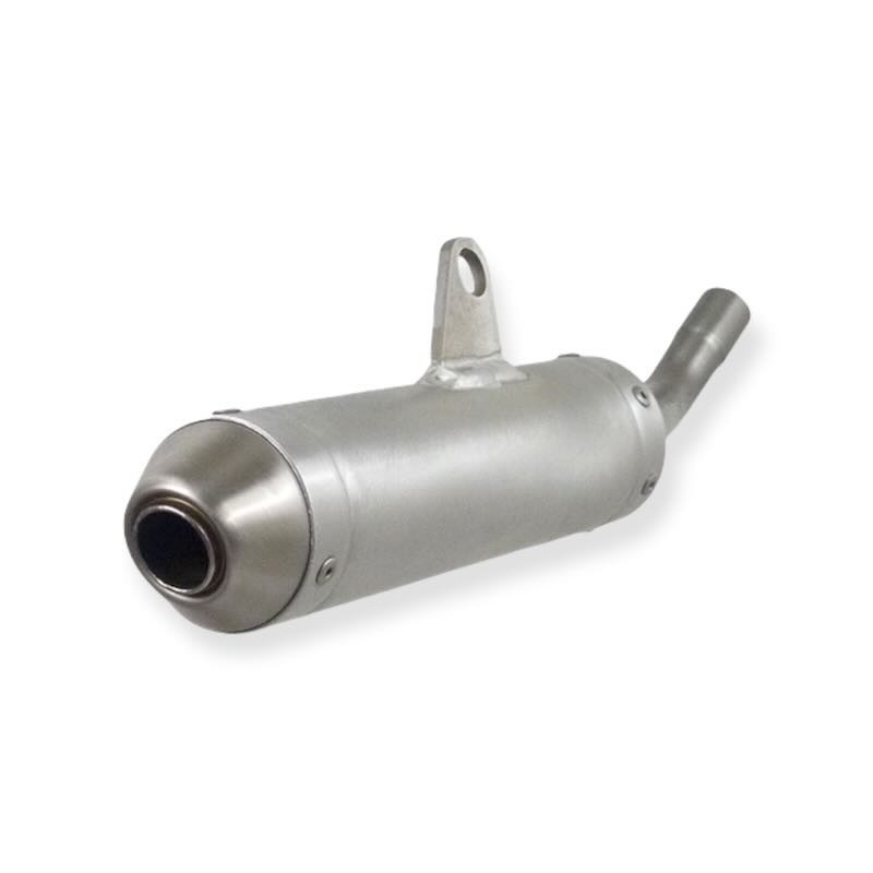 Silencieux d'échappement DOMA court longueur 250 mm pour YAMAHA YZ 125 et FANTIC XE 125, XX 125 de 2006 à 2026