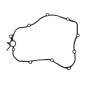 ATHENA innen Kupplungsdeckeldichtung für YAMAHA YZ 125 und FANTIC XE 125, XX 125 2005-2026
