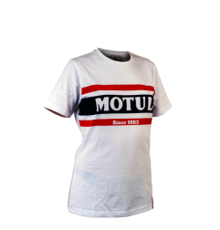 T-shirt MOTUL à rayures - blanc homme