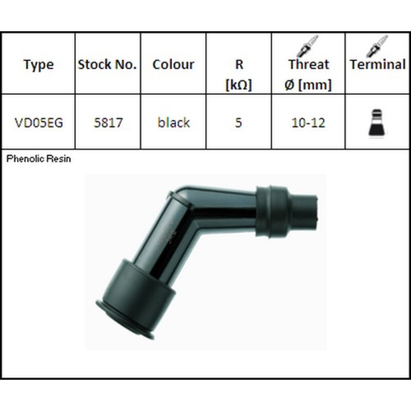 NGK Zündkerzenstecker - VD05EG für KTM EXC 450, SMR 450, SXF 250, SXF 450, BETA EVO 250, EVO 300 und HUSQVARNA FC 250, FE 250 NGK Zündkerzenstecker - VD05EG für KTM EXC 450, SMR 450, SXF 250, SXF 450, BETA EVO 250, EVO 300 und HUSQVARNA FC 250, FE 250