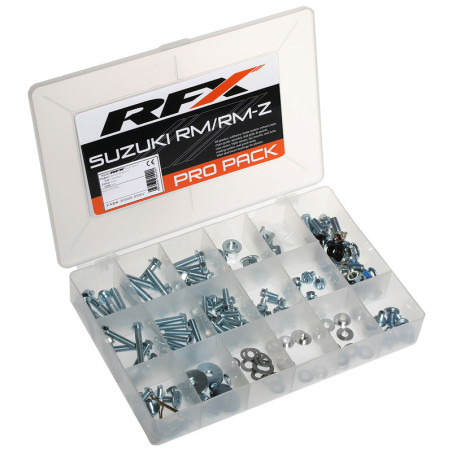 Tornillería RFX para SUZUKI RM 125, RM 250, RMZ 250, RMZ 450 de 2007 a 2027