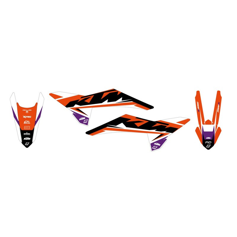 BLACKBIRD Dekor-Kit für KTM SX 125, SX 150, SX 250, SX 300, SX-F 250 ADAMO EDITION 2025