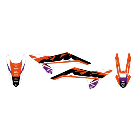 Kit de adhesivos BLACKBIRD para KTM SX 125, SX 150, SX 250, SX 300, SX-F 250 ADAMO EDITION de 2025
