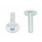 Vis tête bombée plate BOLT M5x0,80x20mm 10 pièces