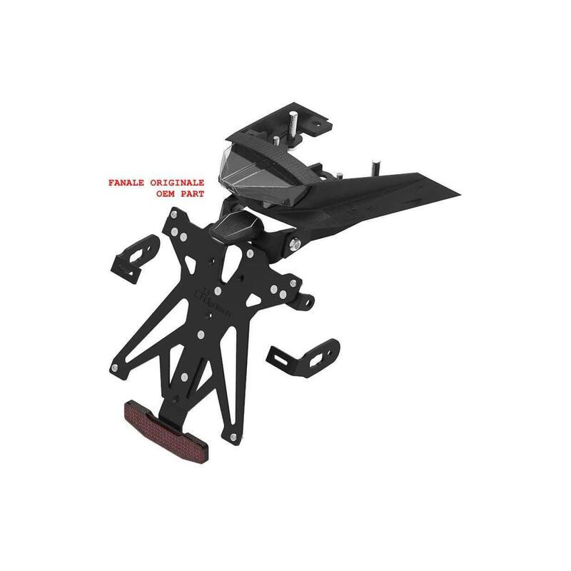 LIGHTECH licence plate holder for KTM ADVENTURE 390, ADVENTURE 390 X 2025-2026 LIGHTECH licence plate holder for KTM ADVENTURE 390, ADVENTURE 390 X 2025-2026
