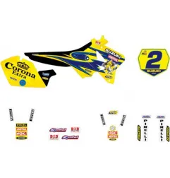 Kit de adhesivos TECNOSEL para SUZUKI RM 125, RM 250 de 2001 a 2008