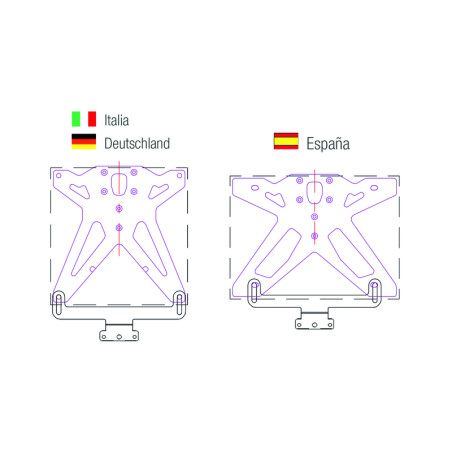 Catadioptre LIGHTECH support horizontale BIHR