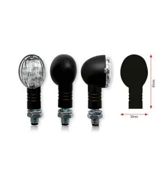 Clignotants BIHR Bullet LED noir universel HIGHSIDER
