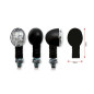 Clignotants BIHR Bullet LED noir universel HIGHSIDER