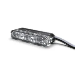 Clignotant/feu de position LED HIGHSIDER pro Star-MX1 Pro Module 2en1 homologué - verre fumé - la paire