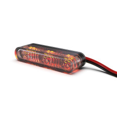Feu arrière/clignotant LED HIGHSIDER pro Star-MX1 Pro Module 3en1 homologué - verre fumé - la paire