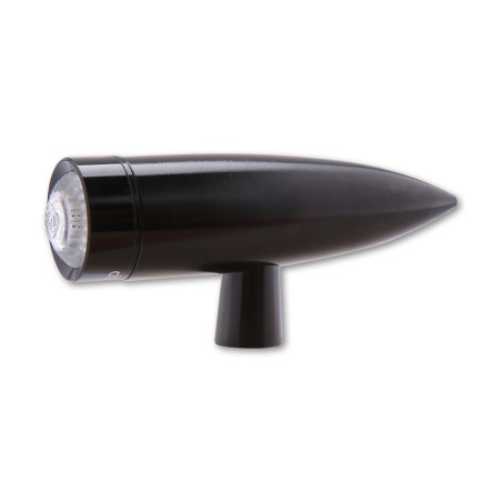 Feu arrière LED HIGHSIDER pro - Mono Bullet - noir/translucide - long - 1 pièce