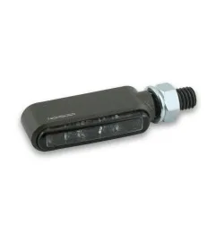 Clignotants LED HIGHSIDER pro - Bronx - titane/fumé - homologué E - la paire
