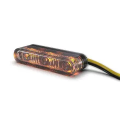 Clignotants LED HIGHSIDER pro - Star-MX1 PRO - noir/fumé - homologué E - la paire
