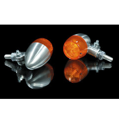 Clignotant HIGHSIDER smart Bullet Light 1 homologué - verre orange - l'unité