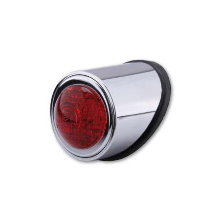 Feu arrière LED HIGHSIDER smart Old School Type 1 homologué - verre rouge - l'unité - 255-055