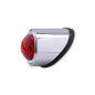 Feu arrière LED HIGHSIDER smart Old School Type 1 homologué - verre rouge - l'unité - 255-055