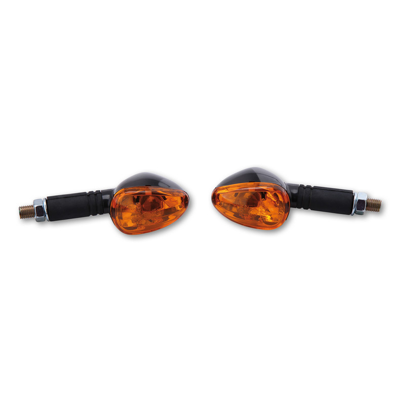 Clignotant HIGHSIDER smart Little Duke homologué - verre orange - la paire