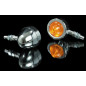 Clignotant HIGHSIDER smart Bullet Pike homologué - verre orange - l'unité