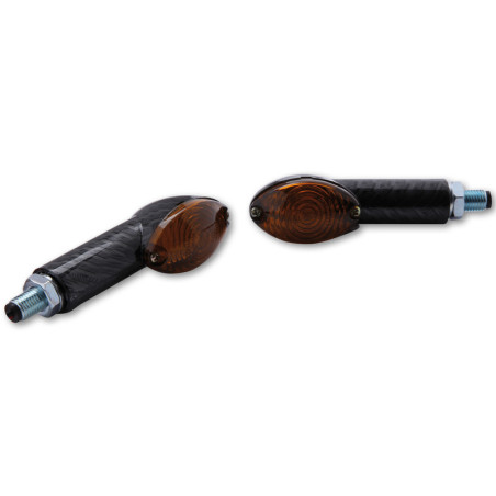 Clignotant HIGHSIDER smart Cateye Mini homologué - verre fumé - la paire - 203-428