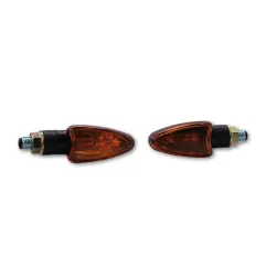 Clignotant HIGHSIDER smart Arrow Mini homologué - verre orange - la paire - 203-551