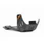 AXP Xtrem skid plate with linkage guard - HDPE 8mm for HUSQVARNA FX 450, KTM SXF 450 and GAS GAS ECF 450 from 2023 to 2027