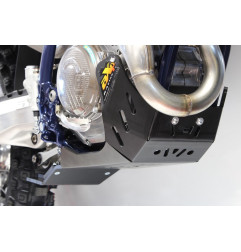 Sabot AXP Xtrem avec protection de biellette - PEHD 8mm pour HUSQVARNA FX 450, KTM SXF 450 et GAS GAS ECF 450 de 2023 à 2027