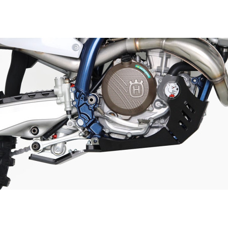Sabot AXP Xtrem avec protection de biellette - PEHD 8mm pour KTM SXF 250, HUSQVARNA FX 350 et GAS GAS ECF 350 de 2023 à 2027