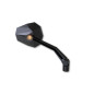 Rétroviseur de guidon HIGHSIDER pro Stealth -X2 avec clignotants LED - noir - la paire