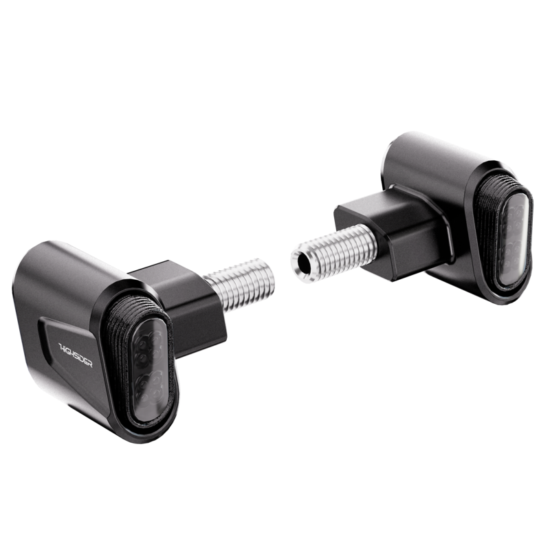 Clignotant LED HIGHSIDER pro Victory-Ultra 3en1 - noir mat - la paire