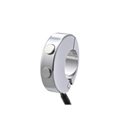 Commodo DAYTONA CNC 2 boutons pour compteur Velona - chrome