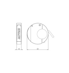 Alimentation USB type C DAYTONA Slim aluminium - guidons Ø22,2/25,4